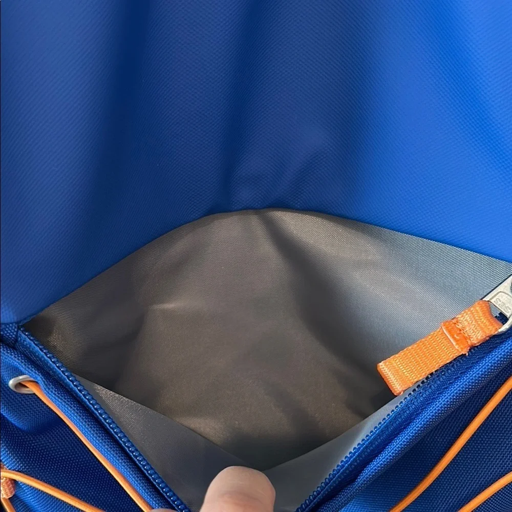 All in Motion Blue and Orange Sporty Backpack with Padded Straps